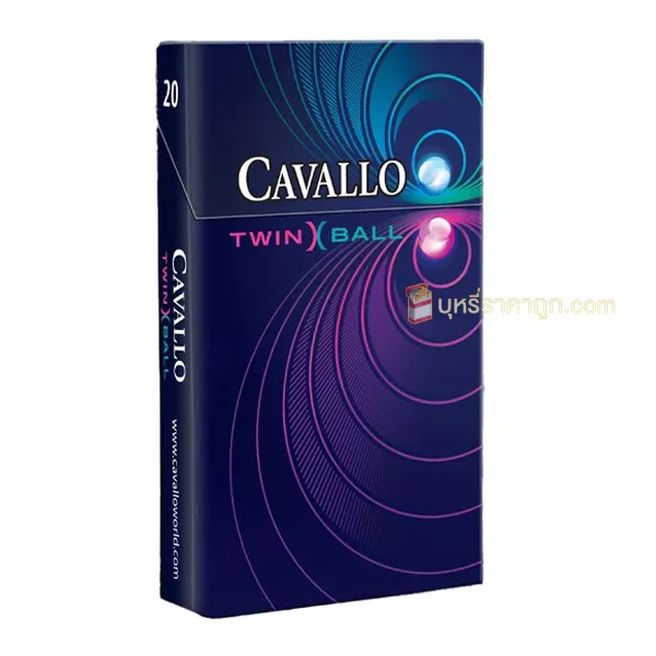 บุหรี่นอก Cavallo Twin Ball (2 เม็ดบีบ)