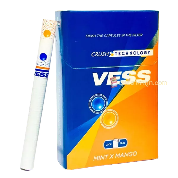 บุหรี่นอก Vess มะม่วง (2 เม็ดบีบ) - Image 2