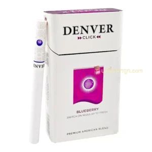 บุหรี่นอก DENVER BLUEBERRY บลูเบอรี่ (1 เม็ดบีบ)