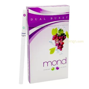 บุหรี่นอก Mond Dual Burst องุ่นมิ้น (มวนสลิม 2 เม็ดบีบ)